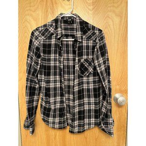 PAIGE plaid button-down shirt